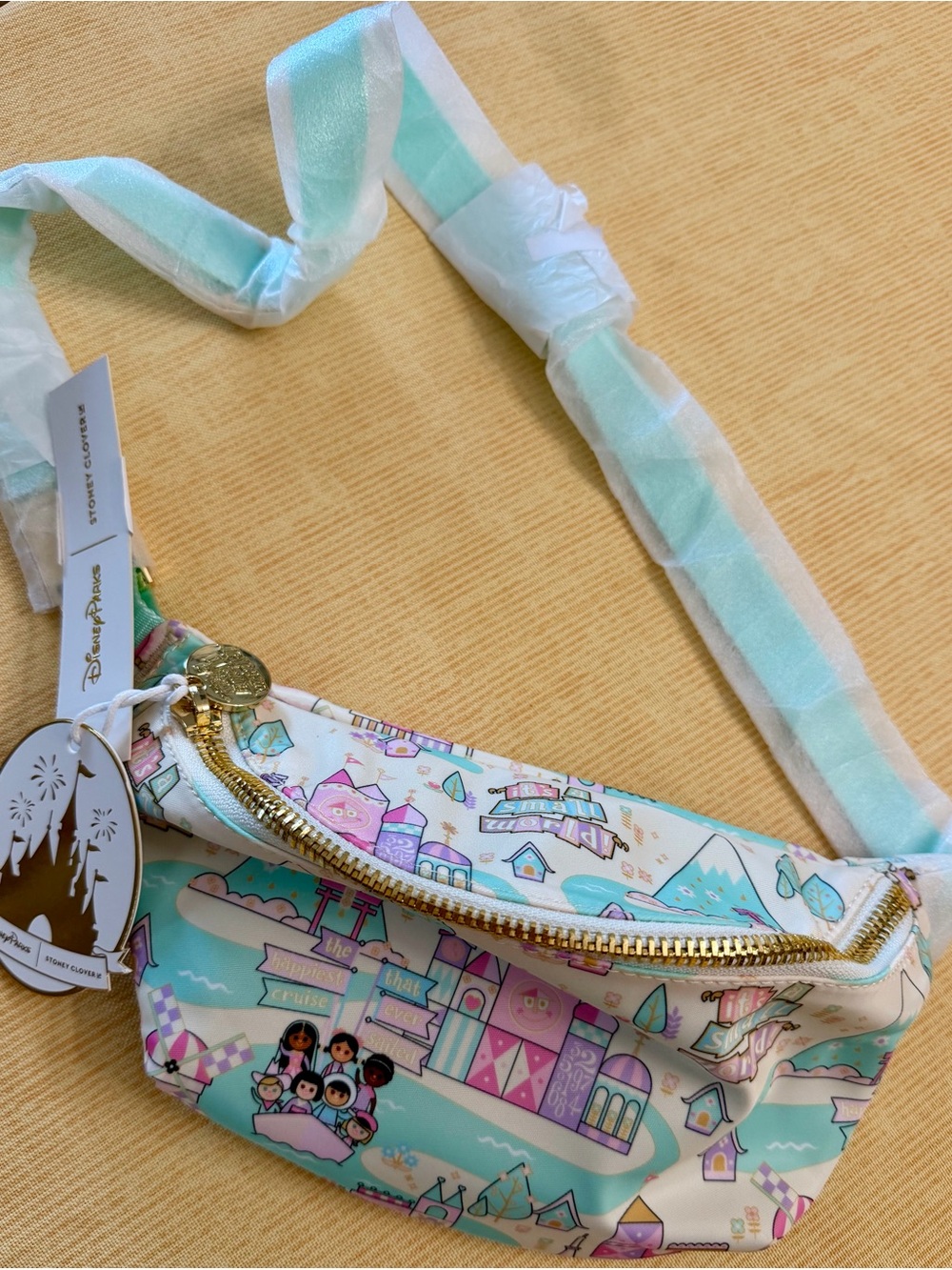 Disney Parks 2025 Stoney Clover Lane It’s A Small World Fanny Pack "NWT" A1-070